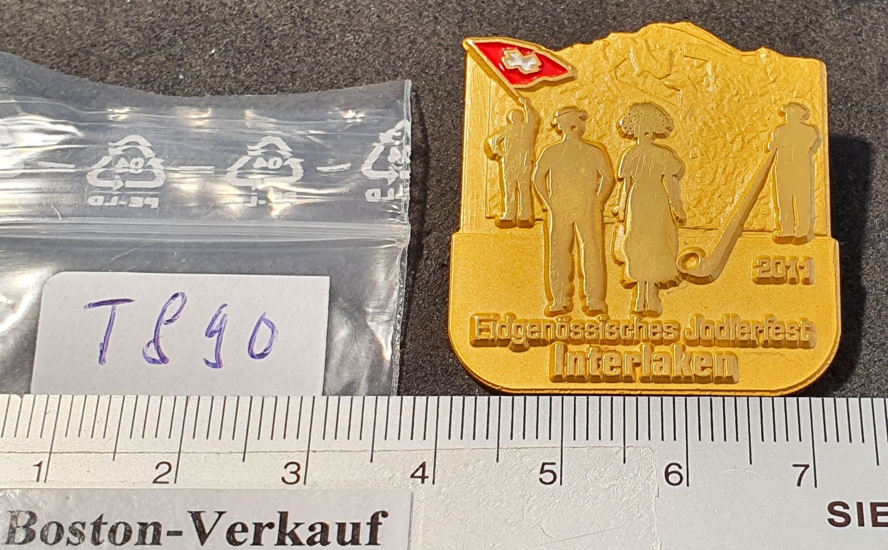 Spille & Fermagli: T890 - Brosche Eigenössisches Jodlerfest Interlaken 2011 – Usato da Reinach BL venduto da Boston-Verkauf 3