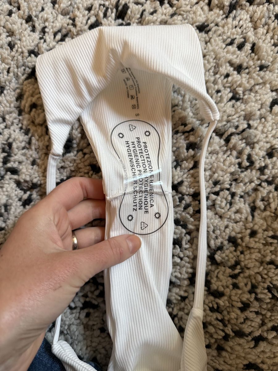 Costumi da bagno & Bikini: Weisser Rippen Bikini Gr. S - Neu – Nuovo (secondo la descrizione) da Dotzigen venduto da White_Warrior 5