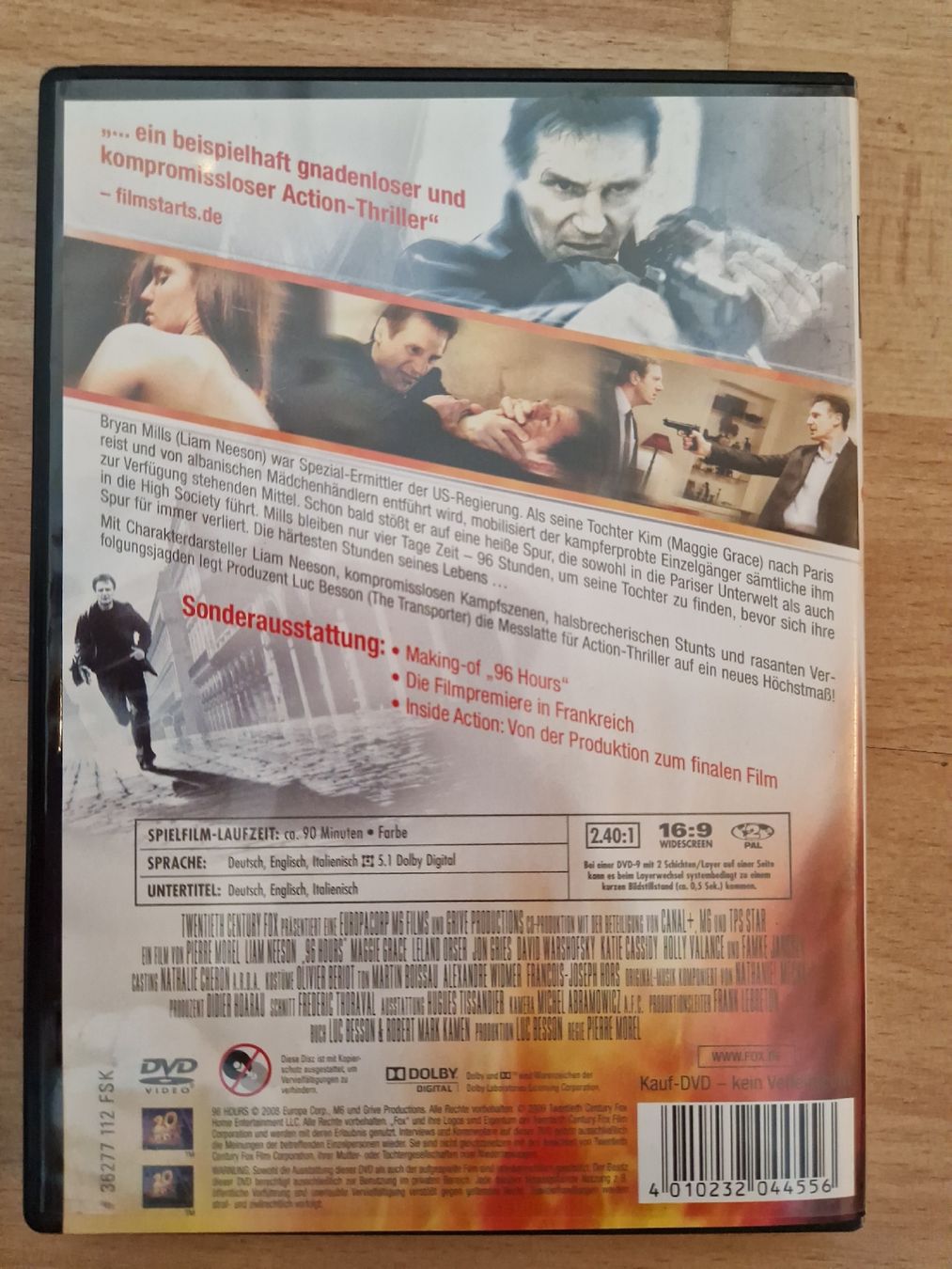 Tutti i DVDs: 96 HOURS,  TAKEN – Usato da Zürich venduto da Arianco 1