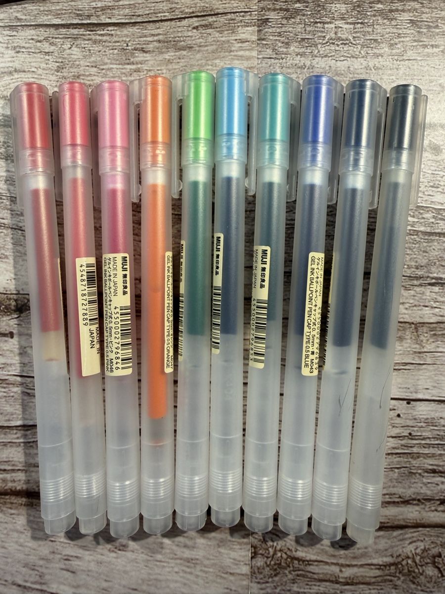 Muji Penna & Evidenziatori: Muji Gel Finliner Pens – Usato da Aesch BL venduto da Sushilover