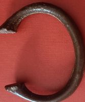 Bracelet ancien en fer forgé - Style rustique authentique