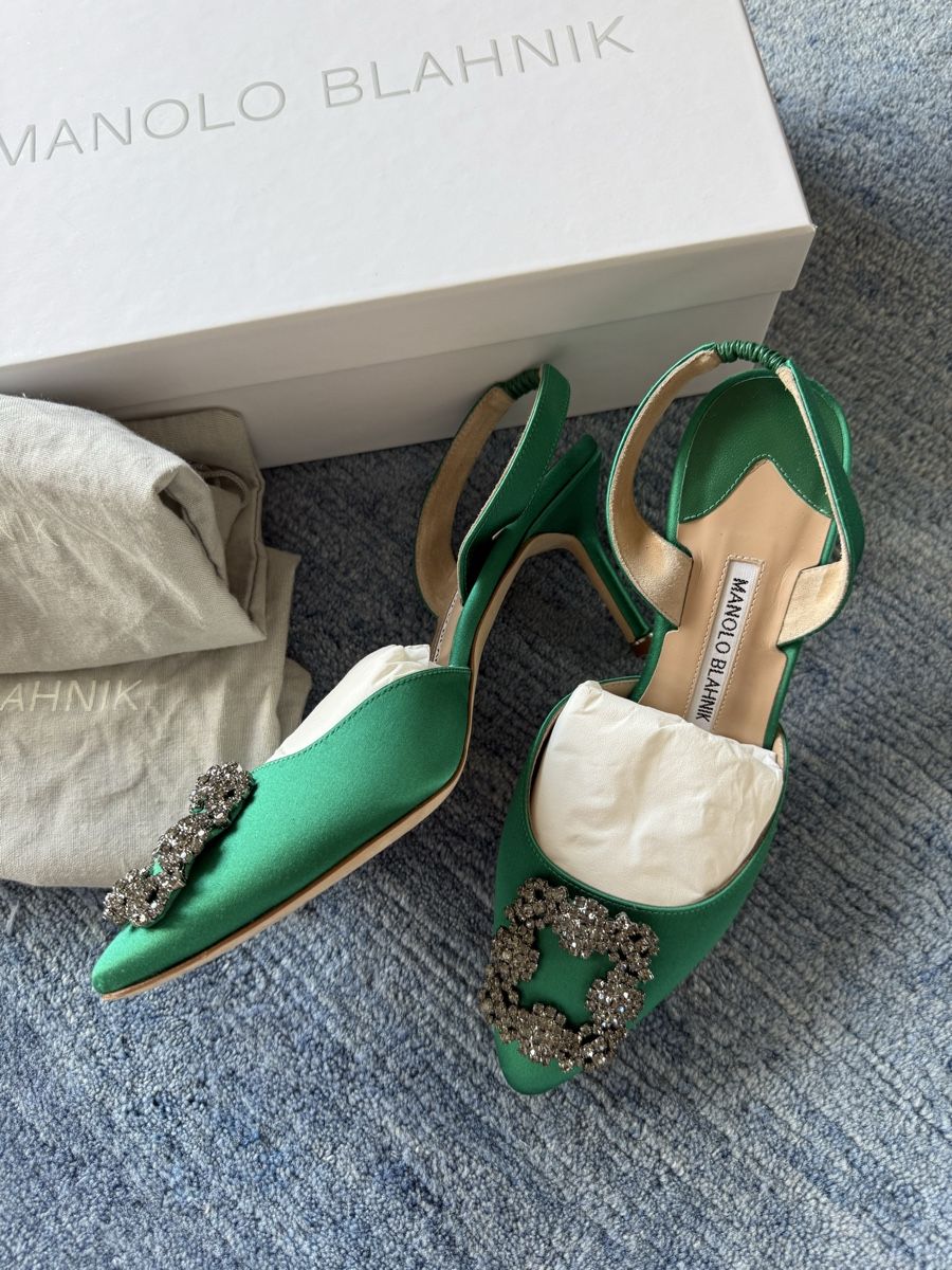 Manolo Blahnik Scarpe da donna: Manolo Blahnik Hangisi slingback pumps 36.5 – Usato da Zürich venduto da shuenoma 4
