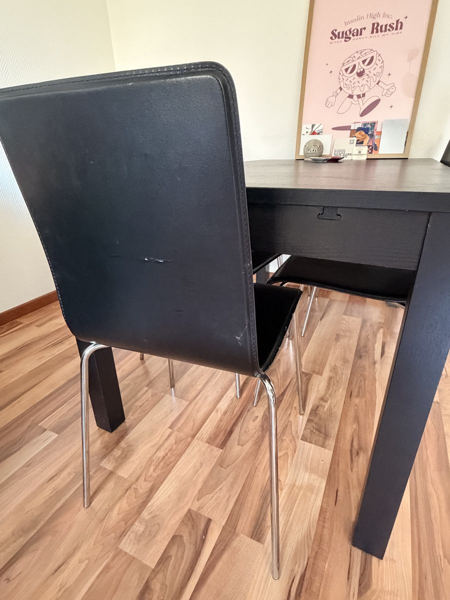 Ikea Set de table et chaises: Extendable dining table + 6 chairs – D'occasion à Zürich par Aleksandra_st 2