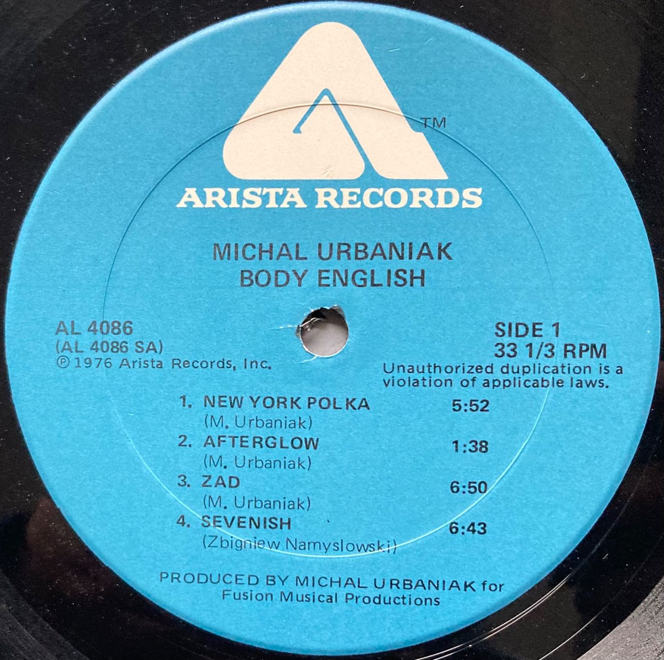 Dischi in vinile: MICHAL URBANIAK - BODY ENGLIS – Usato da Poliez-Pittet venduto da Newtown-Records 2