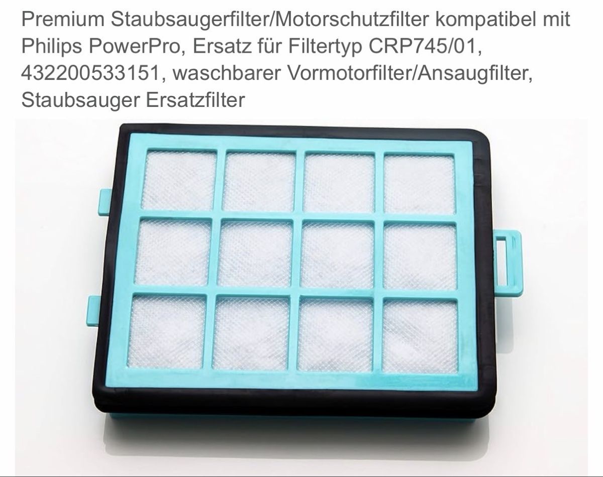 Philips Autres articles pour la maison: 2er Set Staubsaugerfilter – Neuf avec emballage d'origine à Sisseln AG par ele_sales 2