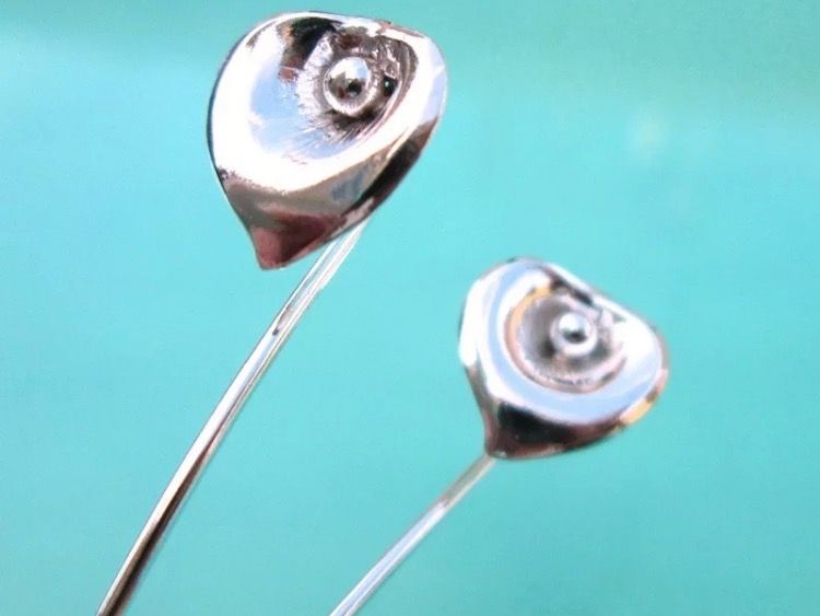Ohrringe & -stecker: Ohrringe mit Calla / Nr157 – Neu (gemäss Beschreibung) aus Gams von Mariawicca 1