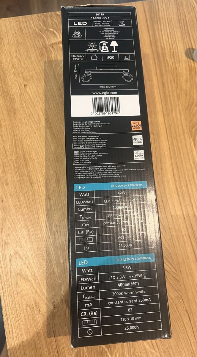 Eglo Lampadari & plafoniere: EGLO CARDILLIO SPOTLIGHT  - NEW! – Nuovo e nell'imballaggio originale da Zürich venduto da Vera_Ma 2