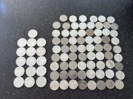 Collection de pièces allemandes 5 et 10 DM -  argent!