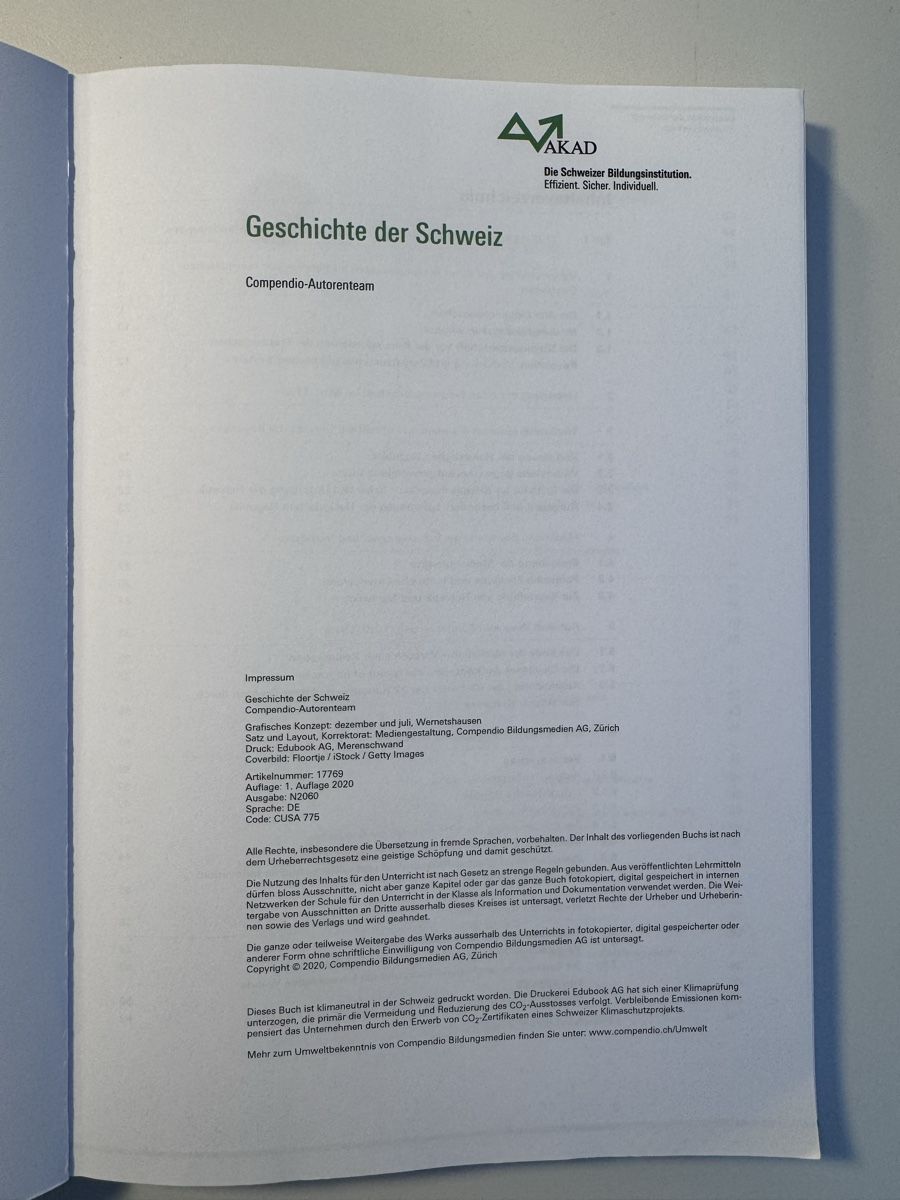 Bücher: Geschichte der Schweiz - Compendio Verlag – Gebraucht aus Untervaz von NinaStoe 1