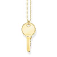 Thomas Sabo Goldige Halskette Schlüssel aus Silber, neu
