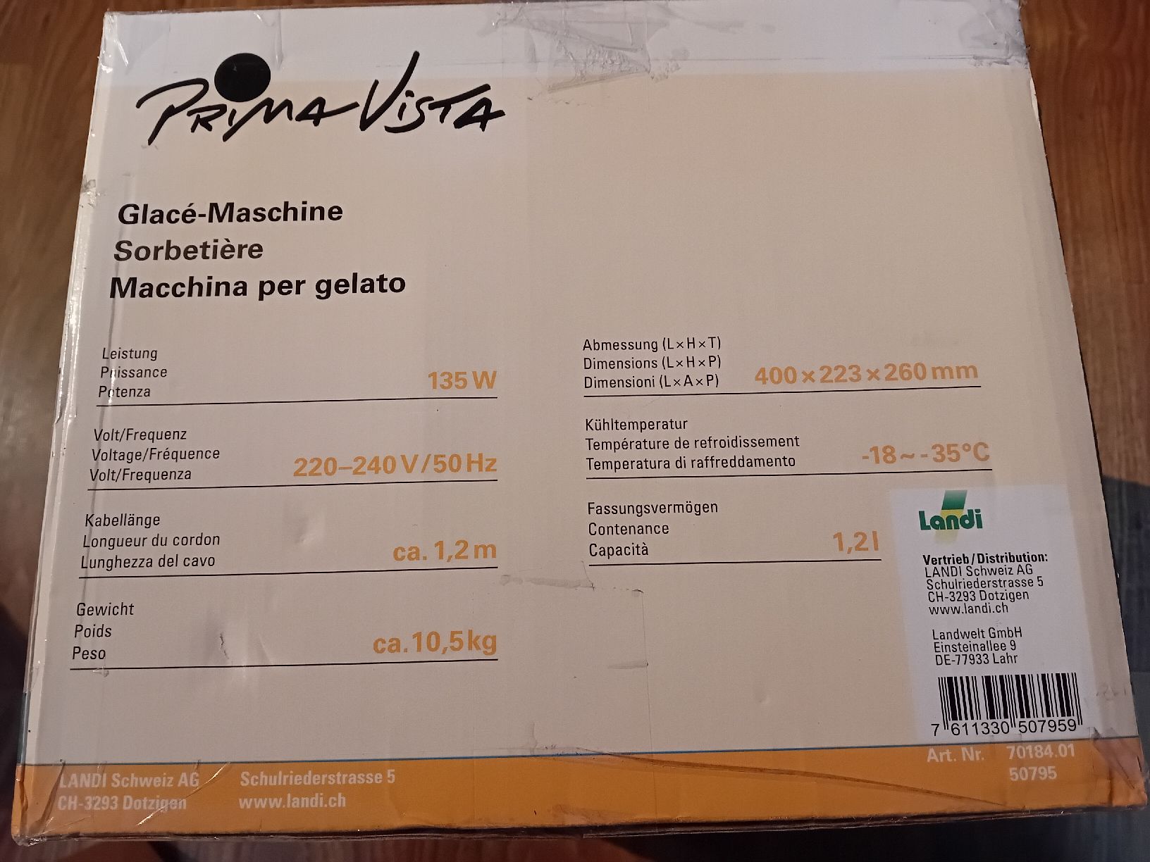 Elettrodomestici da cucina: Glace-Maschine Neu und OVP – Nuovo e nell'imballaggio originale da Dussnang venduto da kevin0812 3