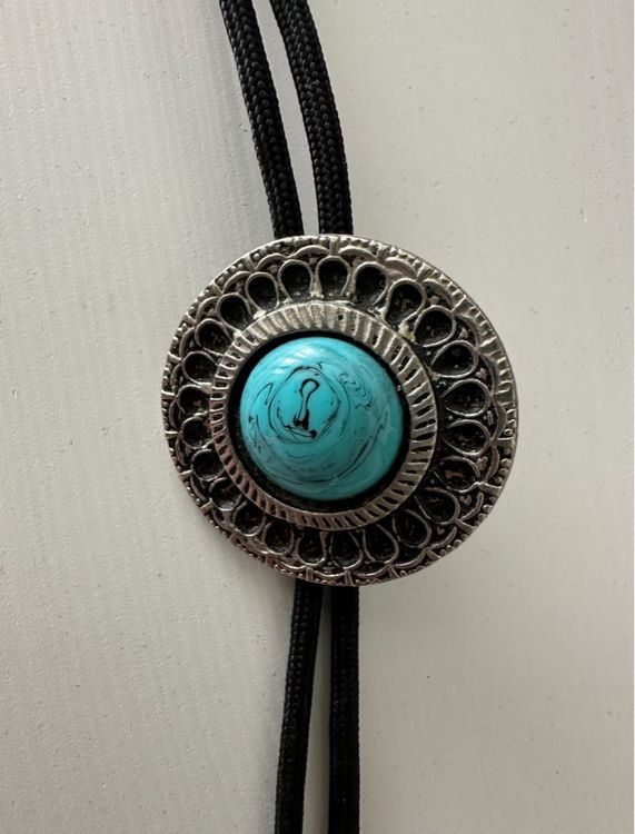 Bolo-Krawatte Für Herren – Western Accessoire Aus Legierung, Mit Verstellbarem Armband, Schwarz