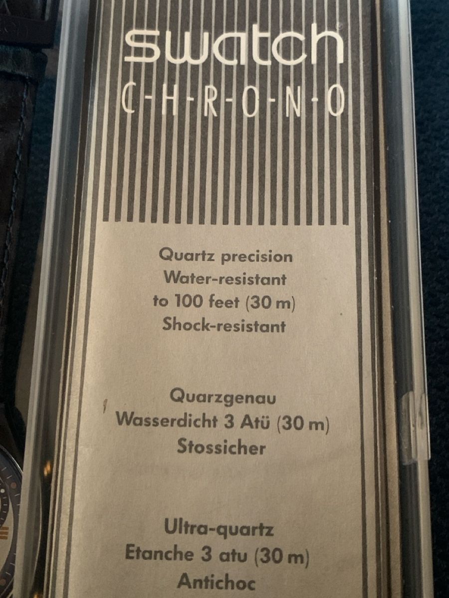 Swatch Orologi: Swatch Chronograph ungetragen – Nuovo e nell'imballaggio originale da Jakobsbad venduto da FriedelSchmitt 2