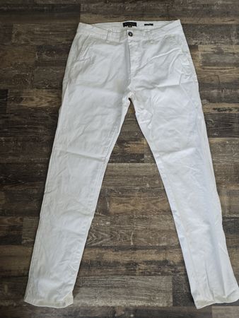 PIOMBO Herren Hose – Weiss – Grösse 50 – Slim Fit