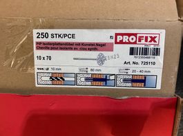Isolations Dübel mit Kunstoffnagel 10 x 70, 200 Stück