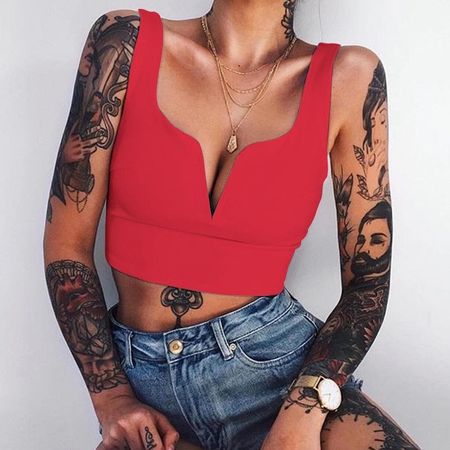 Rotes Top Neu Gr S