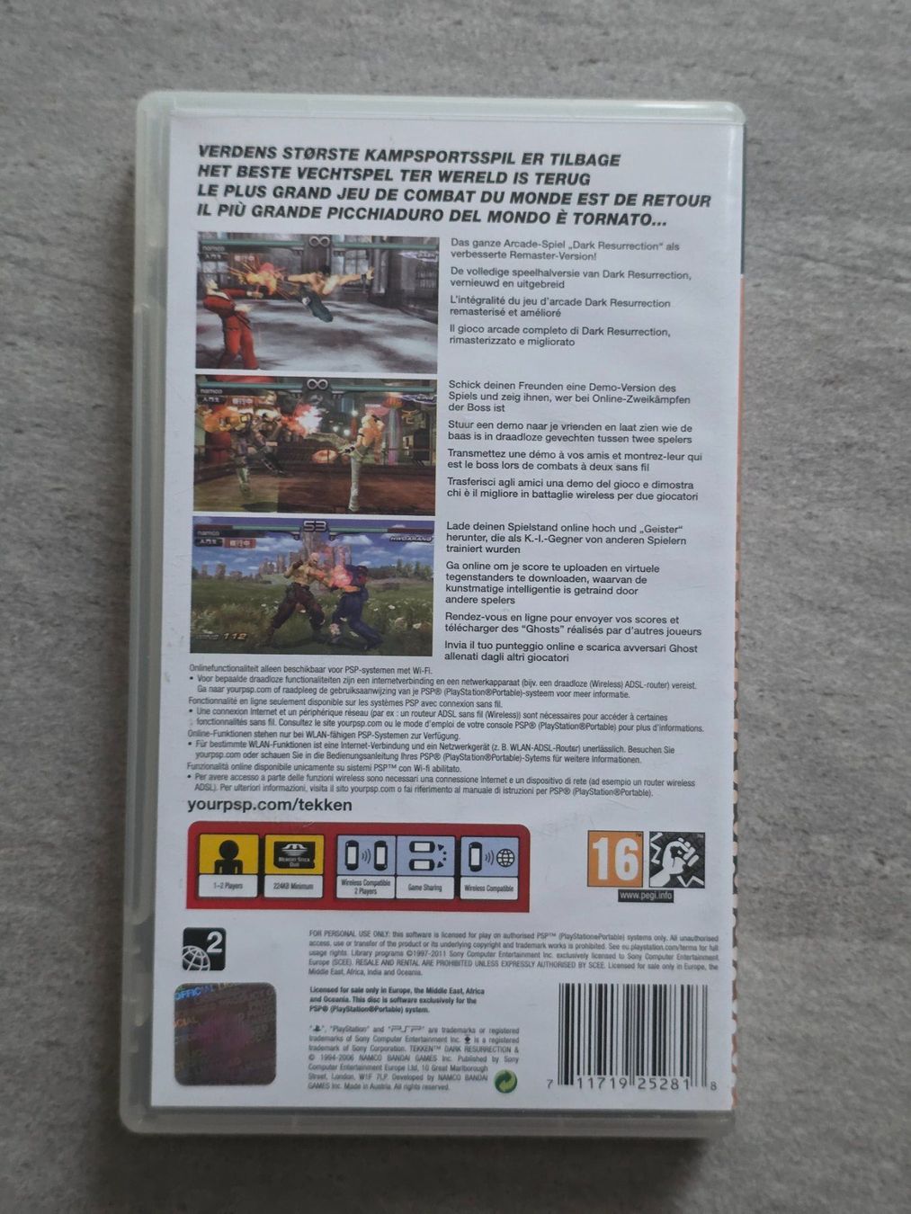 Sony Spiele: PSP Tekken Dark Resurrection – Gebraucht aus Münchenbuchsee von RipiRip 2