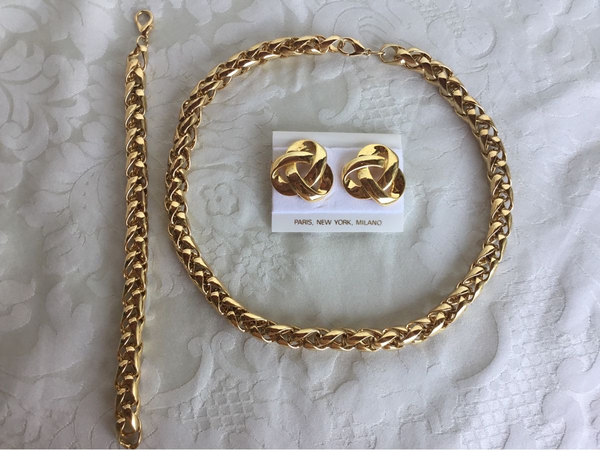 Altri gioielli: 3- teiliges, modernes Modeschmuck Set – Usato da St. Gallen venduto da chamilla