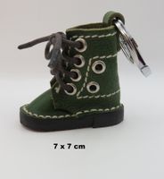 Schlüsselanhänger - SCHUH - Handarbeit aus Leder - 7x7cm