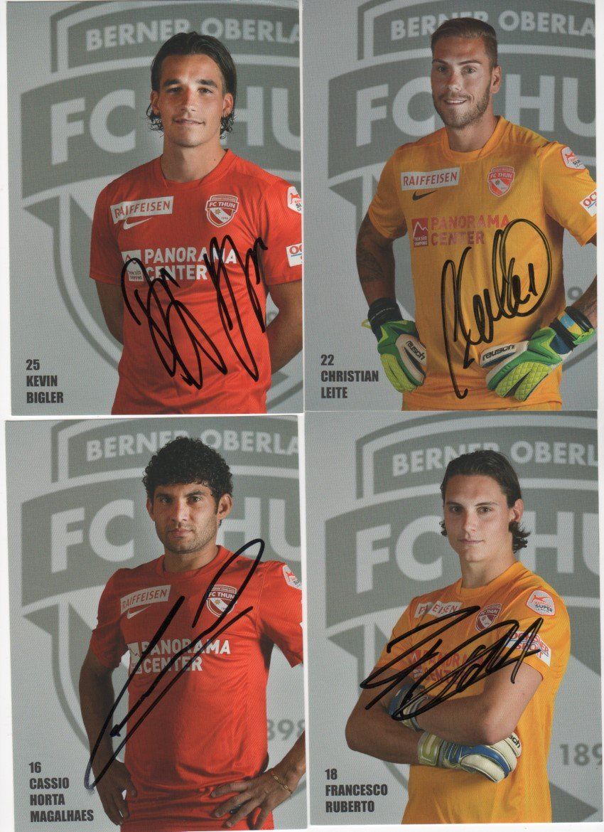 Autografi: Autogrammkarten von FC Thun 2015 – Usato da Muri AG venduto da rogana 3