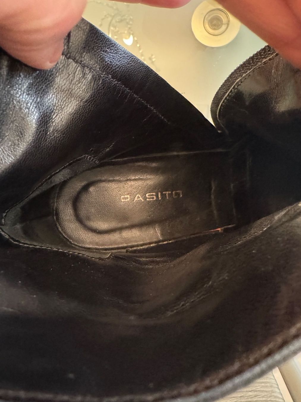 Scarpe da donna: Schwarze Leder-Stiefeletten von Passito – Usato da Unterägeri venduto da Jr61 4