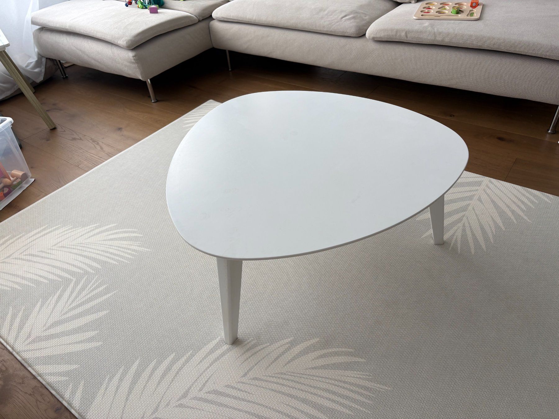 Tavoli: Couchtisch / Beistelltisch weiss, Skandi-Design – Usato da Fislisbach venduto da Nelehmu