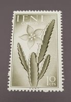 Ifni 1954 blumen alte briefmarke
