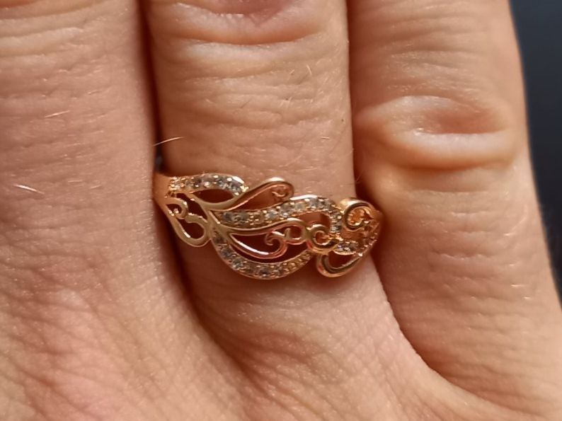 Ringe: Vergoldet Ring, Grosse 8 (57) – Gebraucht aus St-Prex von big_c6bb
