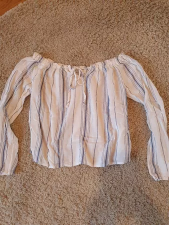 Hollister Sommer Bluse, Gr. S, gestreift blau/weiss, leicht