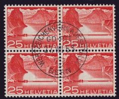 Nr 302 Bloc de 4 oblit GD-PTT 27.VIII.53