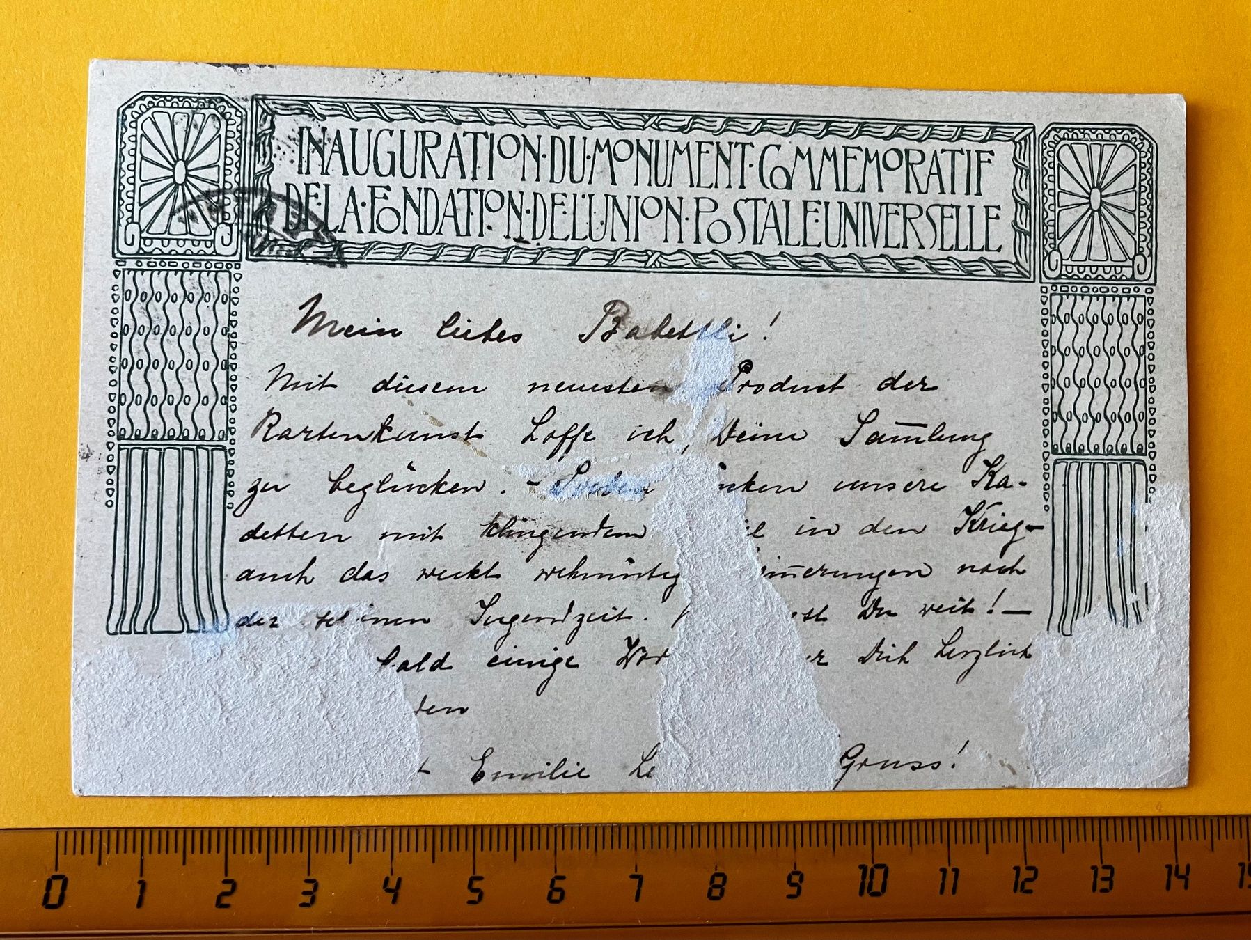 Cartoline postali: Postkarte Glarus 1909 – Difettoso da Aarau venduto da luck123 1