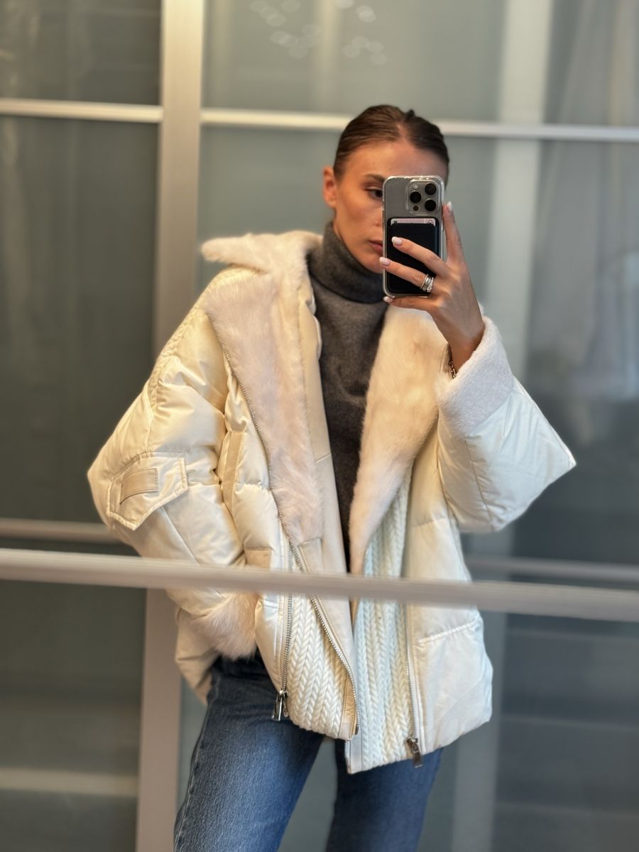 Vestes: Damen Jacket mit Natürliches Fell – D'occasion à Sattel par Zlata1