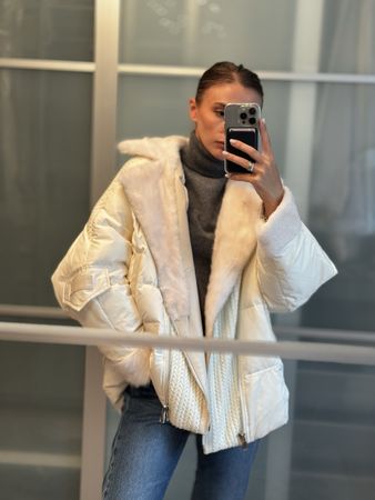 Damen Jacket mit Natürliches Fell