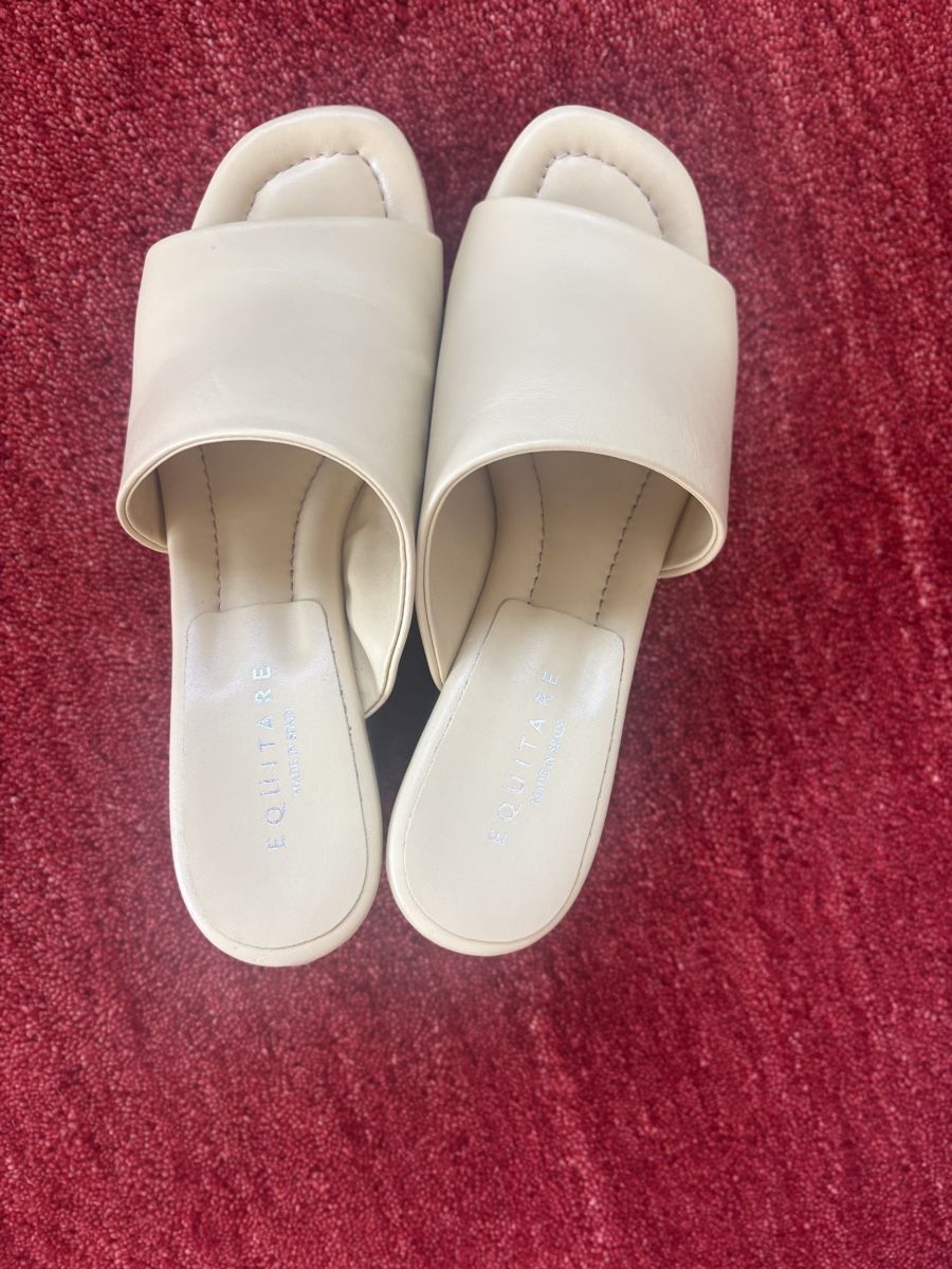 Damenschuhe: EQUITARE Keilabsatz Sandalen, hell gelb Grösse 38 – Gebraucht aus Dietikon von Mopsyl 2