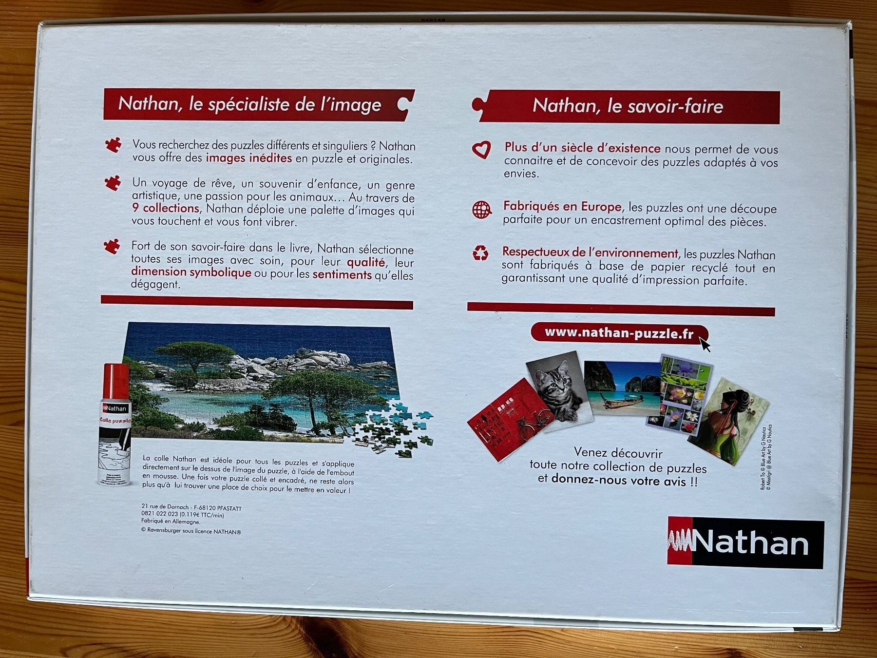 Puzzle: Nathan Puzzle 1000 Teile - "Tigerauge" - OVP – Nuovo e nell'imballaggio originale da Zürich venduto da Gurkis 1