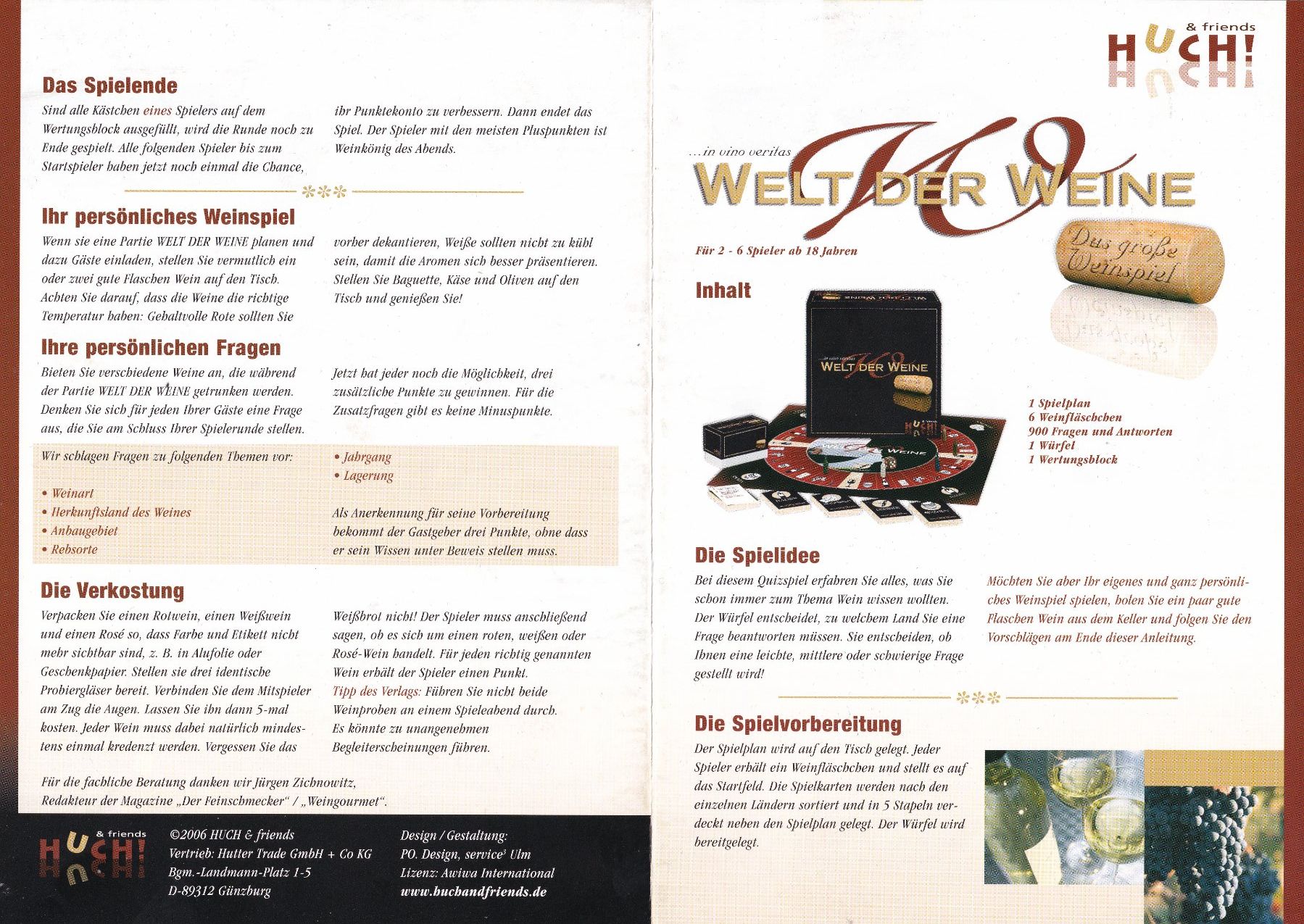 Spiele: Brettspiel: die Welt der Weine – Neu (gemäss Beschreibung) aus Muntelier von Rwc 5
