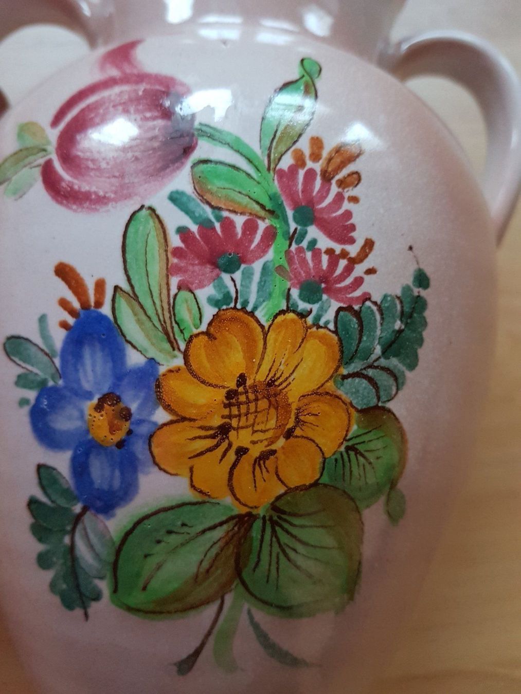 Vasen & Gefässe: BLUMENVASE HANDBEMALT – Gebraucht aus Sax von spazieren 2