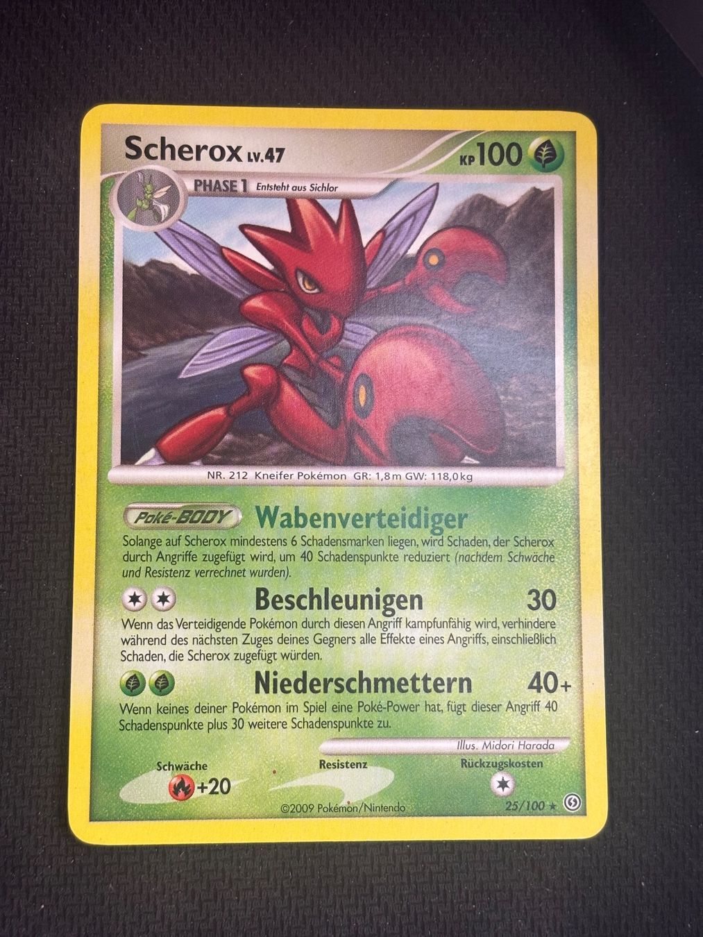 Pokémon Carte collezionabili: Pokemon Scherox Lv.47 25/100 Rare Stormfront DE – Usato da St. Gallen venduto da KantoKarten