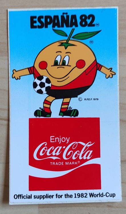 Fussball WM 1982, Coca Cola Sticker, Abziehbild | Kaufen auf Ricardo