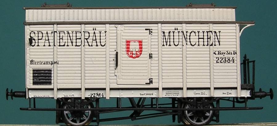 Modellini di ferrovie: Lemke Colllect 2565 K.Bay.Sts.B Bierwagen Set Messingmodelle – Nuovo e nell'imballaggio originale da Derendingen venduto da FischertraiNs 2