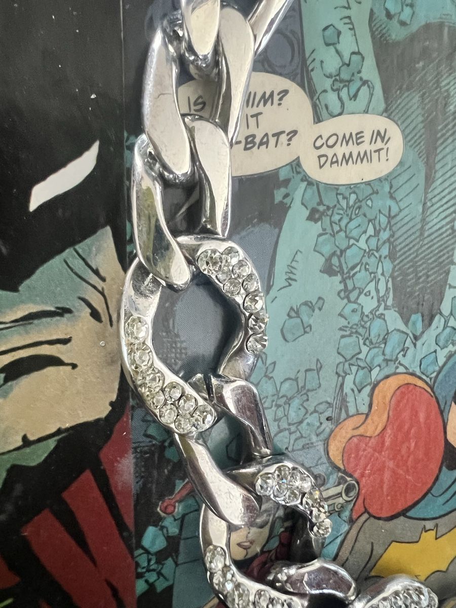 Colliers:  Fette Cuban chain mit Strass – Neuf (Voir description) à OBERRIEDEN par legpit 1