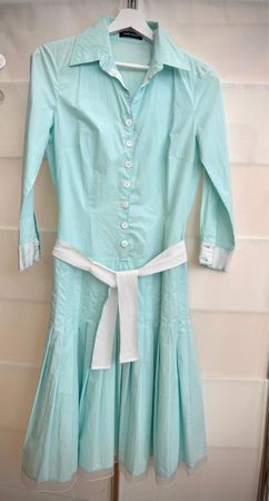 Barbara Schwarzer Hemdblusenkleid, Gr. 36, Sommerfrisch!