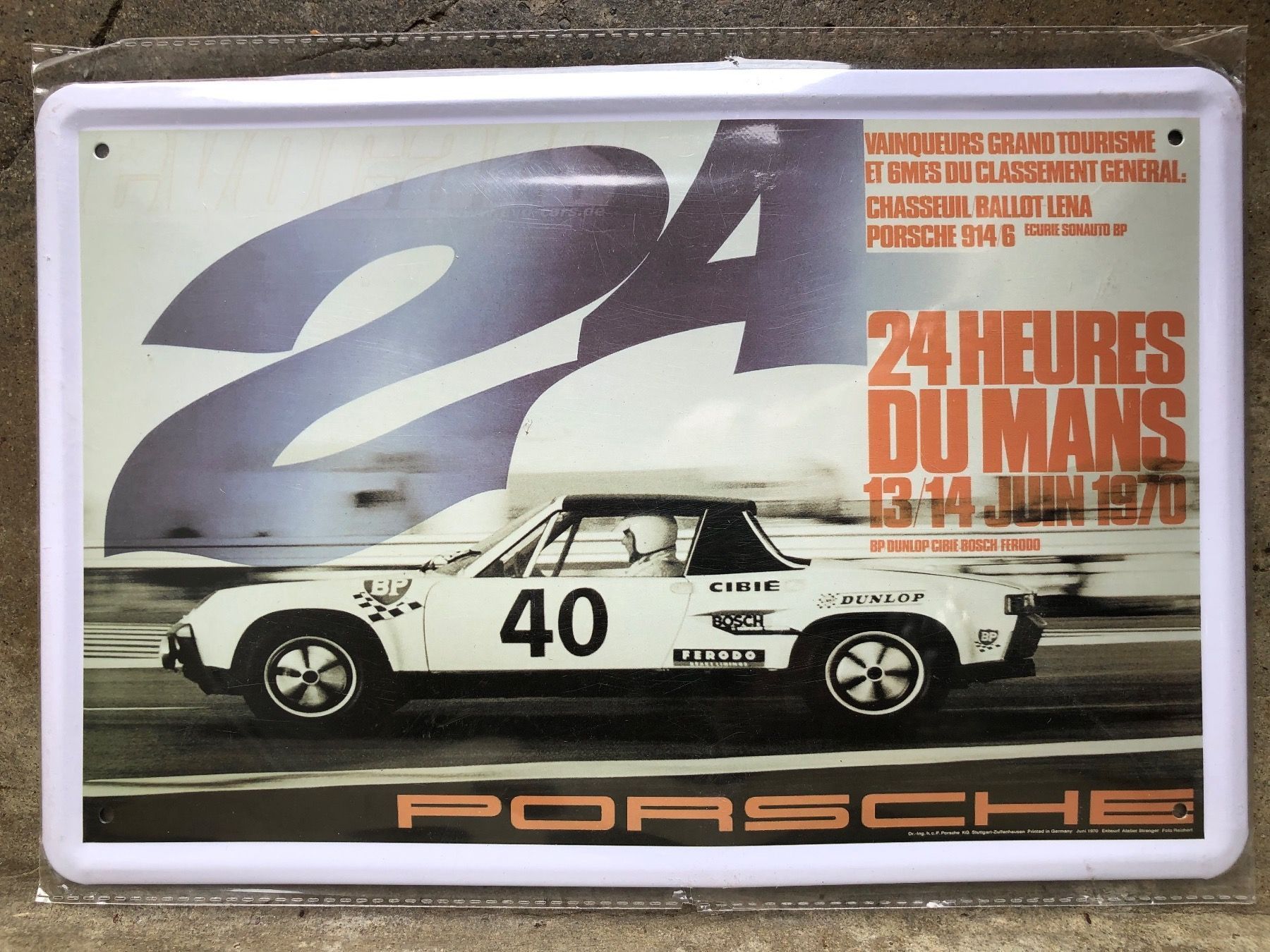 Schilder: 24h le mans Porsche 914 Oldtimer classic – Neu und originalverpackt aus Reinach AG von rares75
