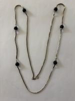  silber Kette mit Onyx Kugeln 800