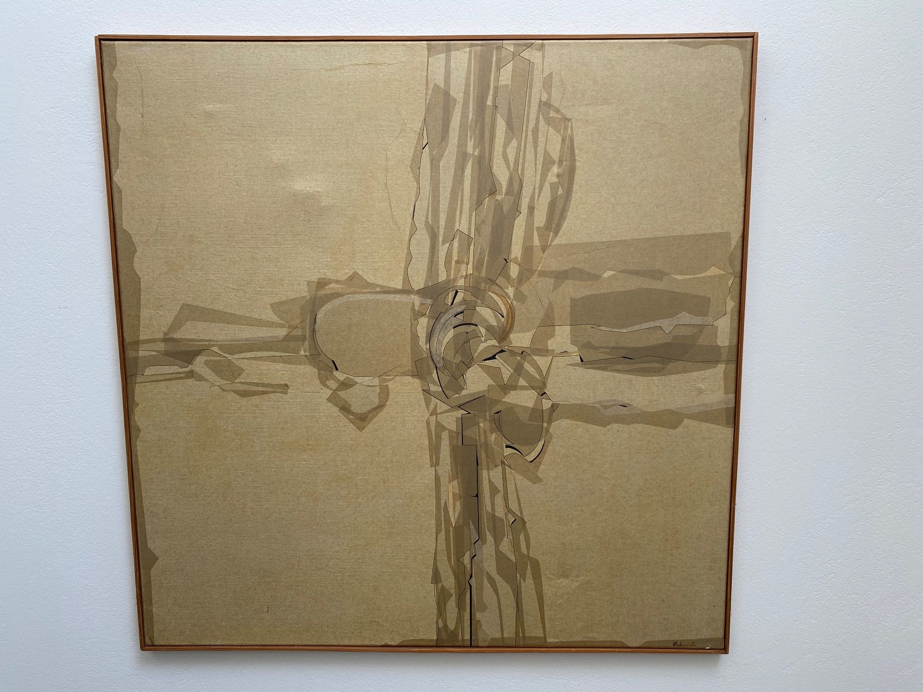 Dipinti: Composition,  Collage/Tusche "Hommage aux centre de l'amour" – Usato da Basel venduto da ota_2f9m