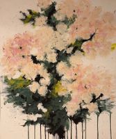 Tableau contemporain « Rosier sauvage » - Marius L. Jensen