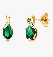 Ohrring aus Gold und Smaragd