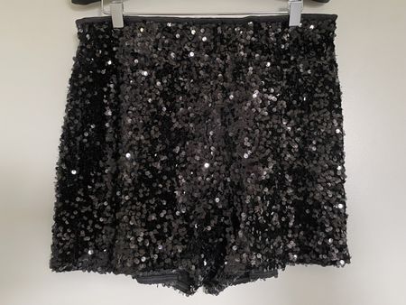 Short à sequins noir Mango - taille L ✨ NEW