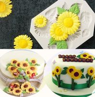 Giessform Silikonform Tortendekor Blumen Sonnenblumen