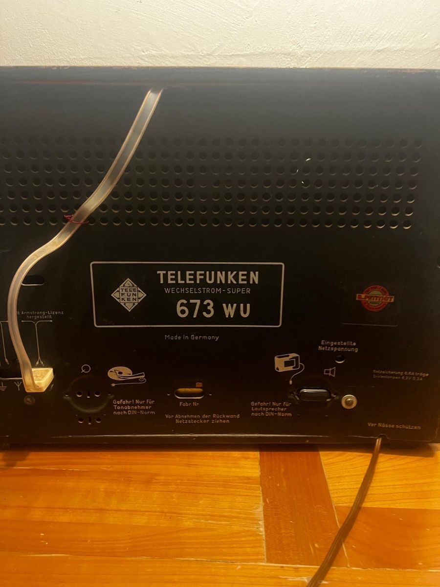 Telefunken Radios: Radio Telefunken 673 WU 1952 – Gebraucht aus Le Brassus von val_c8d8 3